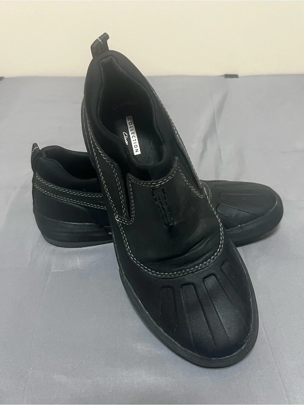 Clarks Bowman Free Mens Leather Slip On Waterproof Outdoor Duck Boots Size 8